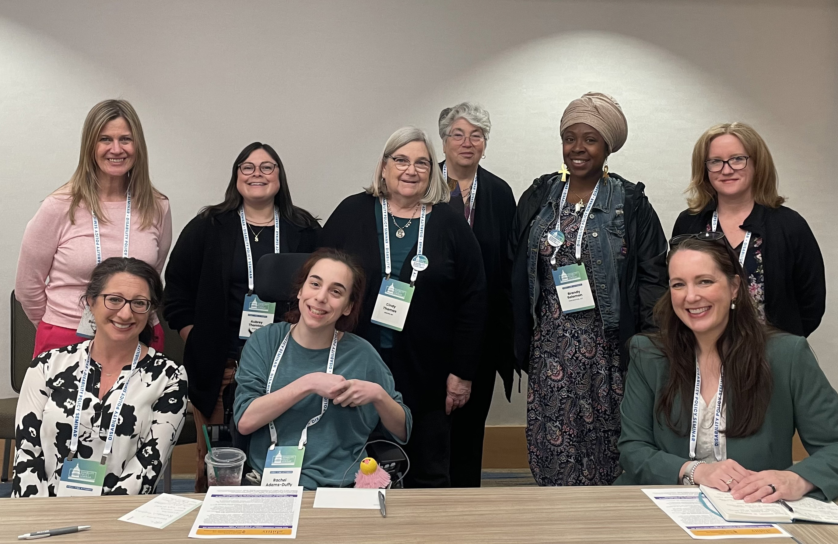 Image of a diverse group of women who are all members of AUCD's Employment Special Interest Group.